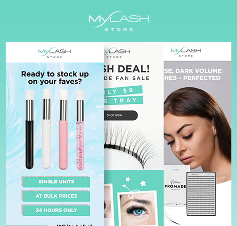 MyLashStore - Email Design Portfolio
