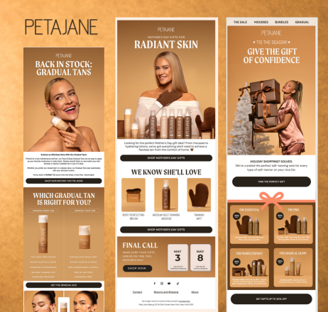 Peta Jane - Email Design Portfolio