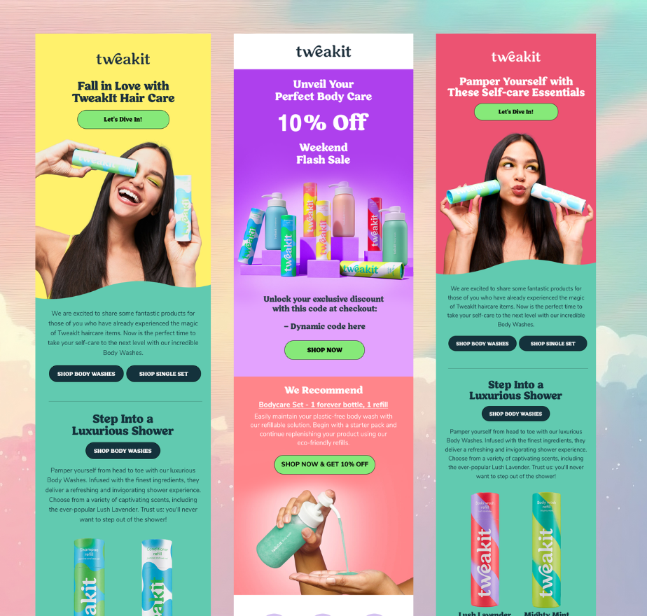 Tweakit - Email Design Portfolio
