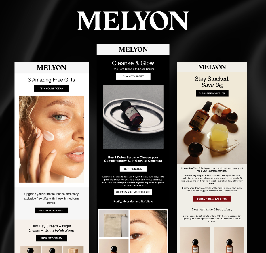 Melyon - Email Design Portfolio