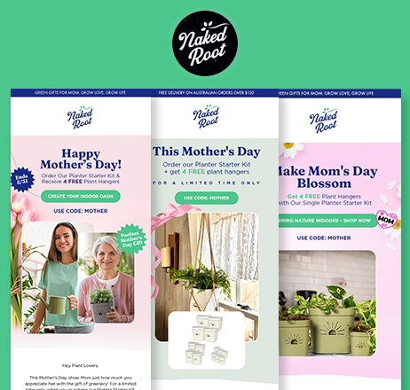 Naked Root - Email Design Portfolio